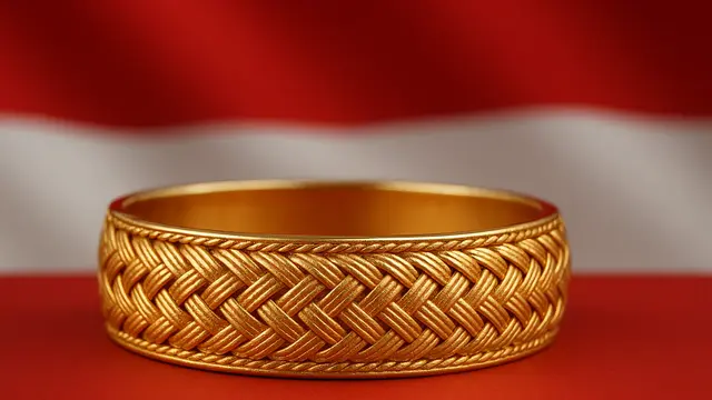 7 Model Gelang Emas yang Cocok Dipakai untuk Upacara Bendera Hari Kemerdekaan 17 Agustus 1945 HUT RI ke-80