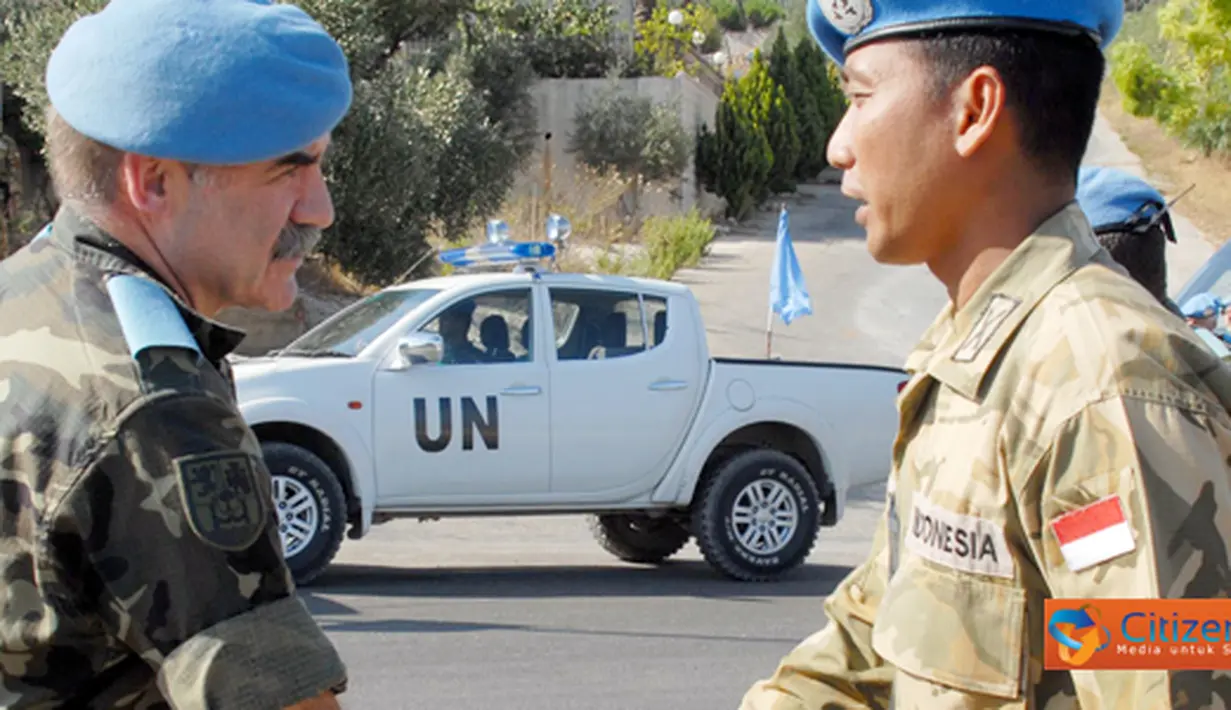 Citizen6, Lebanon: Calon Komandan Sektor Timur UNIFIL, Brigadir Jenderal Fernando Gutierrez  Diaz De Otazu mengunjungi Area Operasi Indobatt di Sensitive Area Blue Line yang merupakan perbatasan Lebanon – Israel, Jumat (5/8). (Pengirim: Badarudin Bakri)