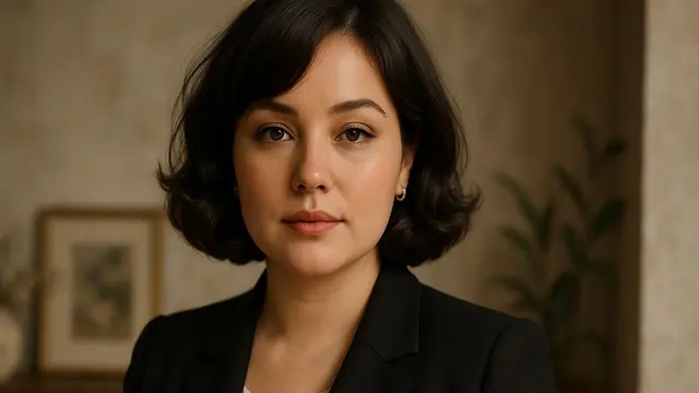 Model Rambut Curve Cut untuk Wajah Bulat