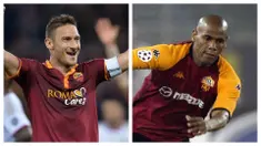 Francesco Totti adalah legenda AS Roma. Ia menghabiskan seluruh kariernya di I Lupi karena rasa cintanya yang teramat besar kepada klub. Ia juga memegang rekor sebagai pemain tertua yang pernah memperkuat AS Roma. Siapa saja pemain yang lain? (Kolase Foto AFP)