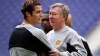 Cristiano Ronaldo dan Sir Alex Ferguson (AFP/Nicolas Asfouri)