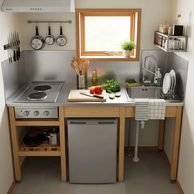 Dapur Rumah Mungil 2x2 Meter dengan Fungsi Maksimal dan Biaya Minim
