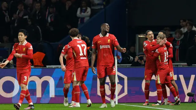 Gol Harvey Elliott Buka Peluang Liverpool Lolos ke Perempat Final Liga Champions 2024/2025