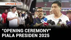 Ketua Steering Committee Piala Presiden, Maruarar Sirait meninjau langsung kesiapan venue opening ceremony Piala Presiden 2025 di Stadion Utama Gelora Bung Karno, Jakarta, Sabtu malam.