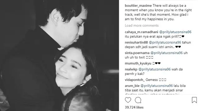Prilly Latuconsina dan Maxime Bouttier