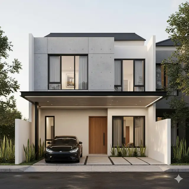 Gambar Rumah Minimalis Cor Dak