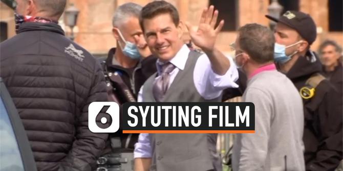 VIDEO: Tom Cruise Syuting Film 'Mission: Impossible' di Roma