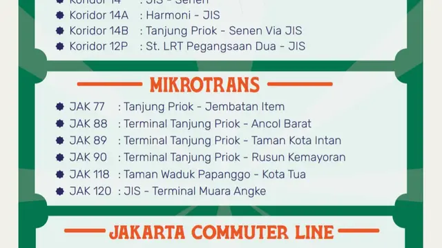 Daftar transportasi menuju lokasi kampanya akbar capres-cawapres Anies Baswedan-Muhaimin Iskandar di Jakarta Internasional Stadium (JIS) Jakarta, Sabtu (10/2/2024). (Merdeka.com/Nur Habibie)