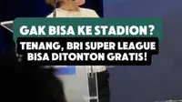 Gak bisa nonton langsung di stadion? Tenang, BRI Super League 2026/2027 tetap bisa disaksikan dari rumah. Saksikan tayangan langsung melalui Indosiar, Vidio, dan Nex Parabola, serta nikmati tayangan ulang di SinpoTV