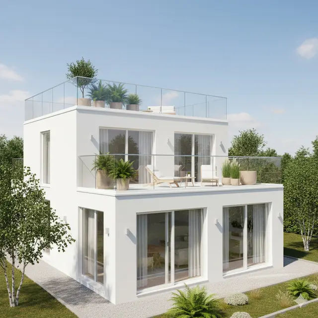 Desain Rumah 6x12 dengan Rooftop. Gemini