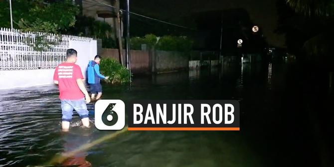 VIDEO: Sudah 2 Hari Banjir Rob Menggenangi Perumahan Mewah