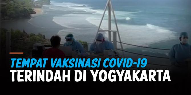 VIDEO: Viral Tempat Vaksinasi Covid-19 Suguhkan Pemandangan Indah