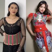 Adu Gaya Aaliyah Massaid dan Fuji An. [instagram]