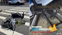 Penembakan di New York, Pria Bersenjata Pistol Tembak 3 Orang dari Motor
