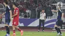 Hingga akhir babak pertama, timnas Indonesia ketinggalan 0-2 dari Jepang. (Liputan6.com/Angga Yuniar)