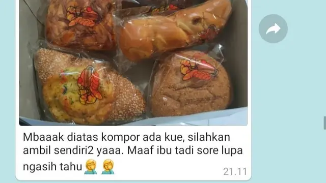 6 Potret Chat Ibu Kos Bagi-bagi Makanan Gratis, Idaman Banget