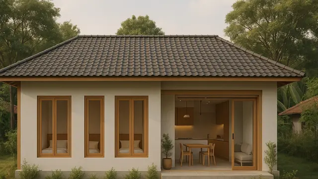 Model Rumah Minimalis 7x10 di Desa dengan 3 Kamar Tidur