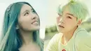 Suga dan Suran memang dekat lantaran mereka berkolaborasi. Suga menjadi produser musik Suran untuk lagu bertajuk Wine. (Foto: soompi.com)