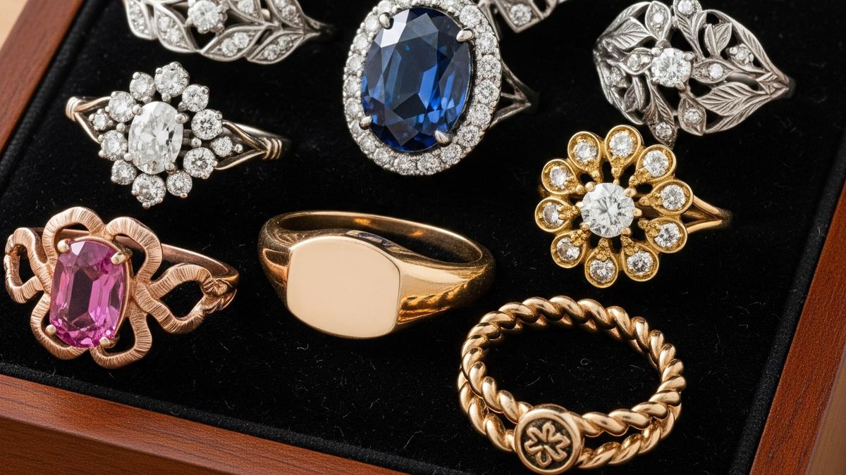 10 Model Cincin Emas 24k Motif Vintage Tak Lekang Waktu, Investasi Sekaligus Gaya Abadi