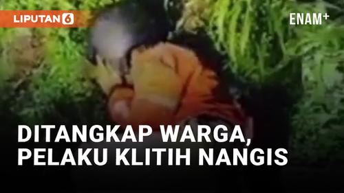 VIDEO: Pelaku Klitih Nangis saat Ditangkap Warga