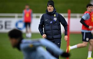 Pelatih kepala Timnas Inggris, Thomas Tuchel menerapkan strategi aneh untuk dua laga FIFA Matchday menjelang Piala Dunia 2026. (AFP/Paul Ellis)