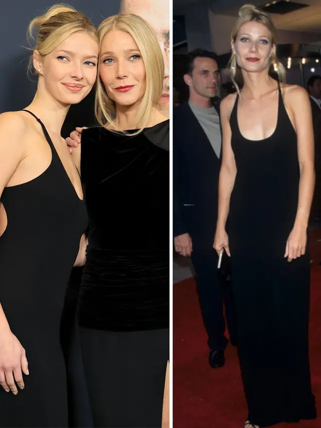 Apple Martin Duplikasi Gaya Ikonis Gwyneth Paltrow, Kenakan Gaun Calvin Klein Sang Mama Era 90-an di Premiere Marty Supreme