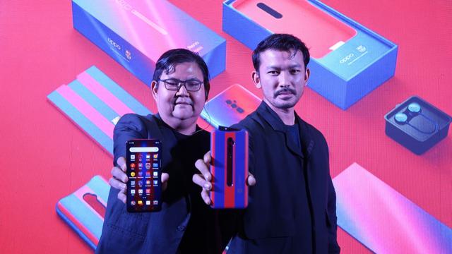 OPPO Reno FC Barcelona Limited Edition. Liputan6.com/Linda Fahira Putri