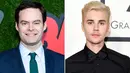 Bill Harder nggak suka dengan sikap Justin Bieber saat berada di The Howard Stern Show. Ia hadir dengan 20 pengawalyang  bertugas membawa pizza dan minuman untuk Bieber. (Greg Doherty/Patrick McMullan/Getty; Jason Merritt/Gett/People)