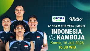 Jadwal SEA V Cup Men - Indonesia vs Kamboja: Garuda Bidik Awal Sempurna di Vidio