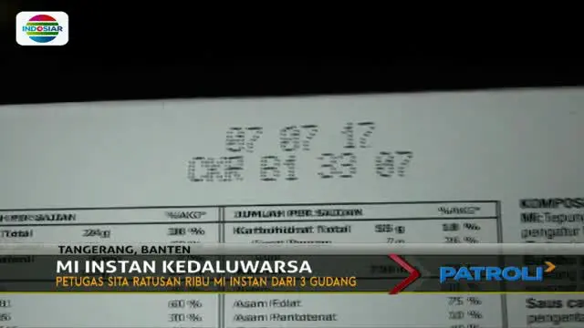 BPOM Gerebek 3 Gudang Penyimpanan dan Daur Ulang Mi Kedaluwarsa