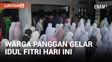 Jamaah di Panggang Lebaran Hari Ini