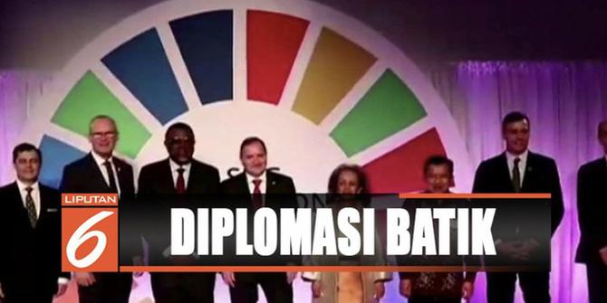 Sidang Umum PBB, JK Menjadi Satu-Satunya Pemimpin yang Kenakan Batik