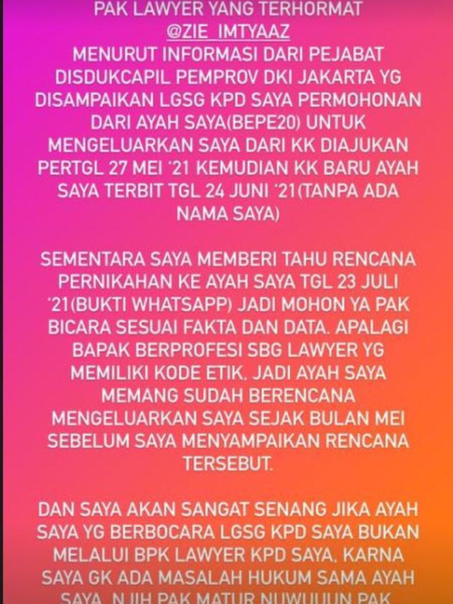 6 Curhatan Jane Abel Anak Bambang Pamungkas yang Dicoret dari KK, Memilukan