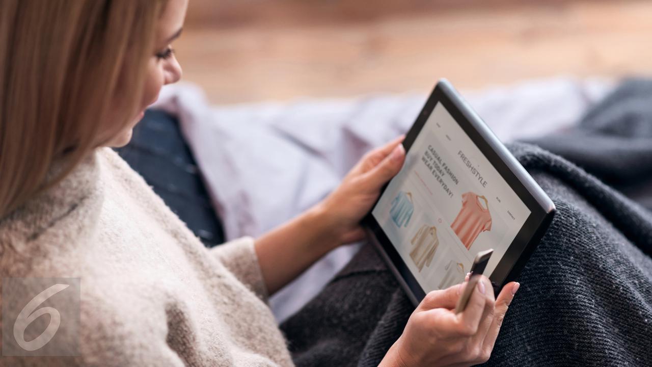 Ilustrasi belanja Online