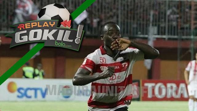 Replay Gokil kali ini menyajikan Erick Weeks yang melakukan tarian kocak usai cetak gol untuk Madura United.