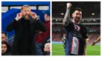 Hasil berbeda dipetik Chelsea dan PSG dalam laga matchday ketiga Liga Champions 2022/2023 yang digelar Kamis (6/10/2022) dini hari WIB. Chelsea yang menjamu AC Milan sukses menang 3 gol tanpa balas yang menjadi debut manis Graham Potter di kancah Eropa. Sementara PSG yang unggul terlebih dahulu atas tuan rumah Benfica lewat gol Lionel Messi harus puas dengan hasil imbang 1-1. (Kolase AFP)