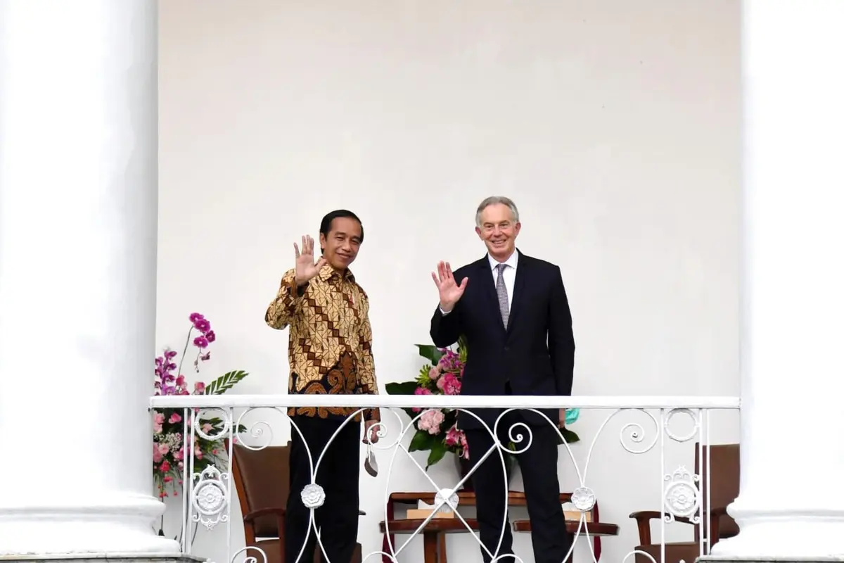 Presiden Jokowi Terima Kunjungan Mantan PM Inggris Tony Blair
