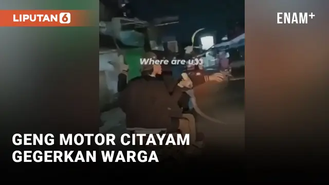 Geng Motor Citayam Gegerkan Warga