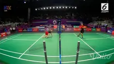 Gregoria Mariska berhasil mengalahkan tunggal pertama Jepang dalam semifinal beregu putri, cabang Bulutangkis Asian Games 2018.