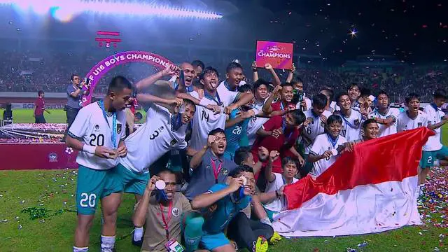 Berita Video, Selebrasi Kemenangan Timnas Indonesia U-16 Usai Raih Gelar Juara Piala AFF U-16