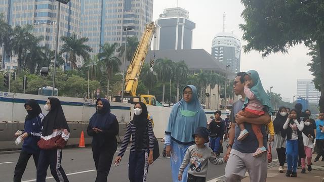 Masyarakat sangat antusias mengikuti car free day atau CFD di Jakarta. (Liputan6.com/Winda Nelfira)