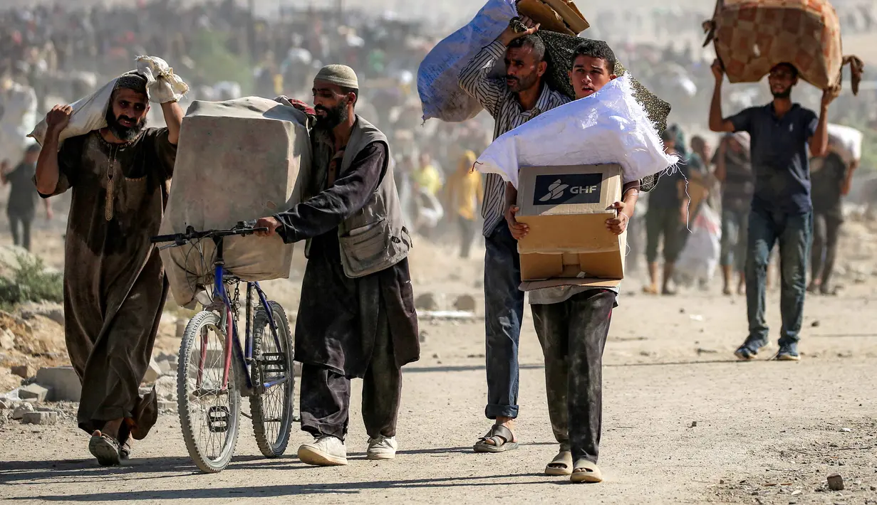 Jumlah warga Palestina yang tewas akibat serangan Israel di Gaza sejak Oktober 2023 juga meningkat menjadi 66.055 orang. (Eyad BABA/AFP)