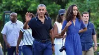 Setelah berlibur ke Bali, Obama mampir ke Yogyakarta dan pergi ke Puncak Becici yang terkenal akan keindahan alamnya. (Foto: AFP)
