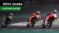Andrea Dovizioso menjadi yang tercepat di seri pembuka MotoGP Qatar, Minggu (18/3/2018). Marc Marquez dan Valentino Rossi berada di posisi kedua dan ketiga.