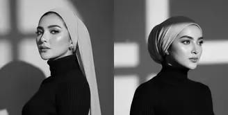 Ashanty terlihat manglingi saat menjajal berbagai gaya hijab. Istri Anang Hermansyah itu pancarkan aura cantik paripurna bak putri Dubai [@ashanty_ash]