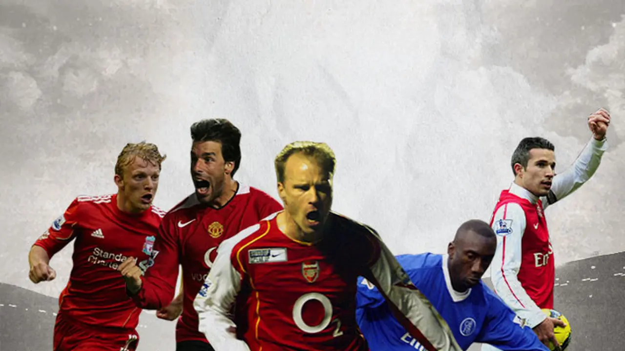Ilustrasi - Dirk Kuyt,Ruud van Nistelrooy, Dennis Bergkamp, Hasselbaink, Robin van Persie