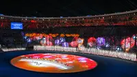 Pembukaan&nbsp;Asian Para Games (AiPG) Hangzhou 2022 di Hangzhou Olympic Sports Centre Stadium, Hangzhou, China, Minggu (22/10/2023) malam WIB, berlangsung meraih. (AFP/Hector Retamal)
