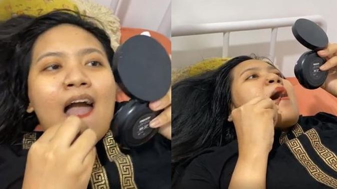 Viral Wanita Ini Melahirkan Santai Sambil Makeup, Tuai Pujian Warganet (sumber: IG/bidan_novel)