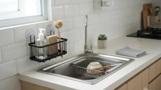 Ide Sekat Area Cuci Piring untuk Dapur Kecil