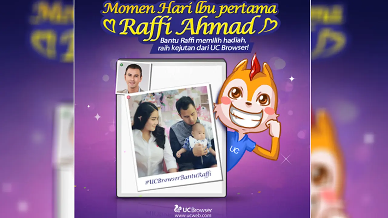 Raffi Ahmad Berburu Hadiah di UC Browser